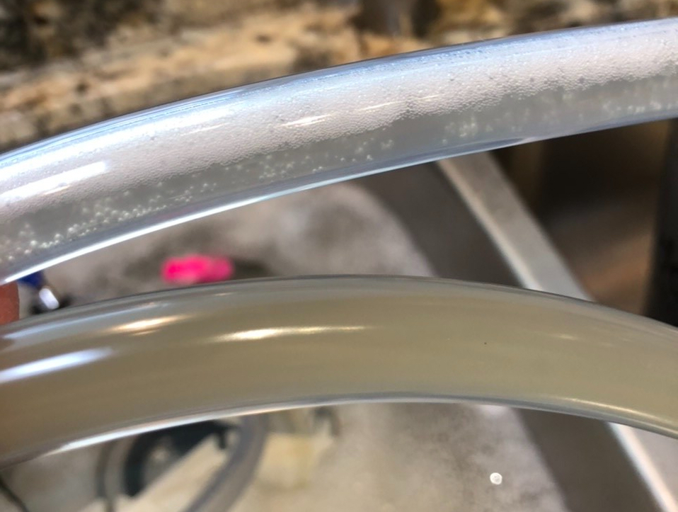 Filtering Hard Cider: Results with 1 micron filter.