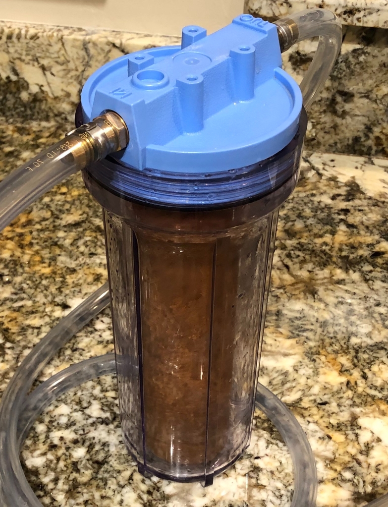 Inline Filter System: Used to clarify cider and remove yeast.