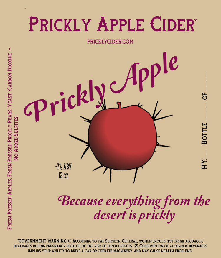 Prickly Apple Hard Cider - Hard Cider Made with Prickly Pear Juice