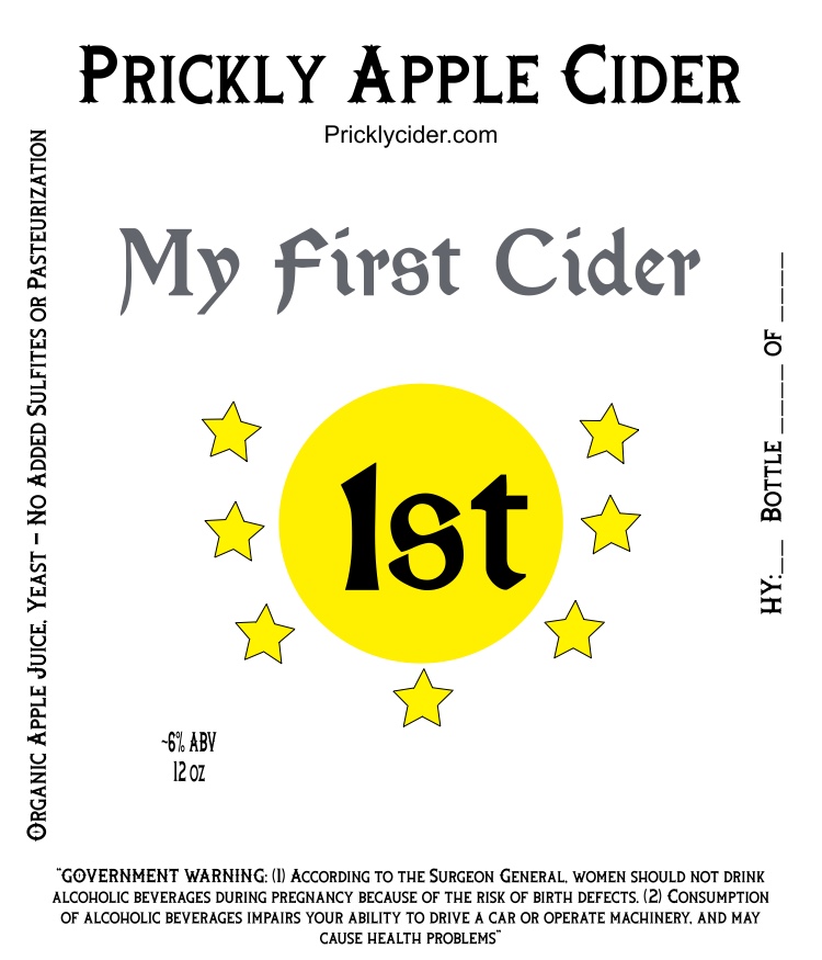 My First Hard Cider Label