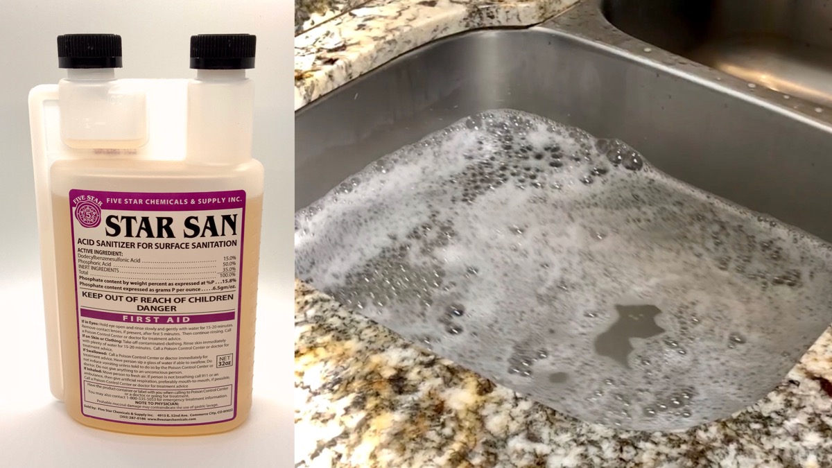 Sanitation Process: How to sanitize bottles for hard cider.