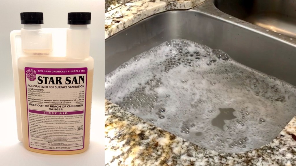 Sanitation Process: How to sanitize bottles for hard cider.
