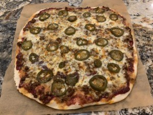Plum BBQ Chorizo Pizza