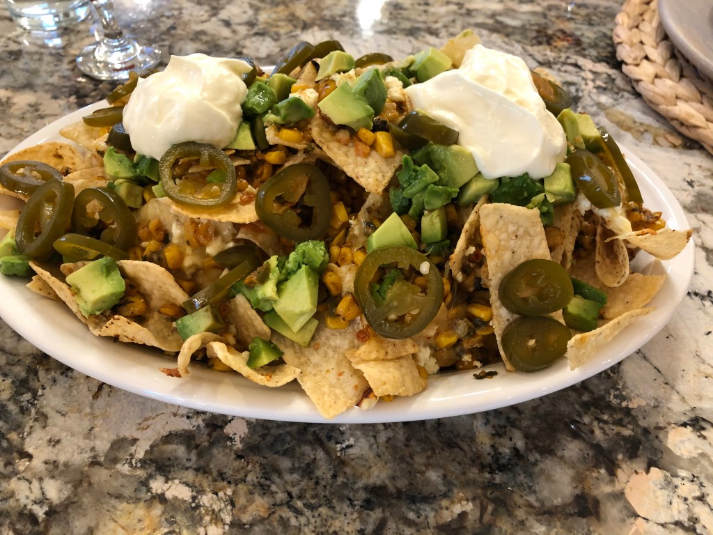 Street Corn Nachos: Vegetarian Nachos