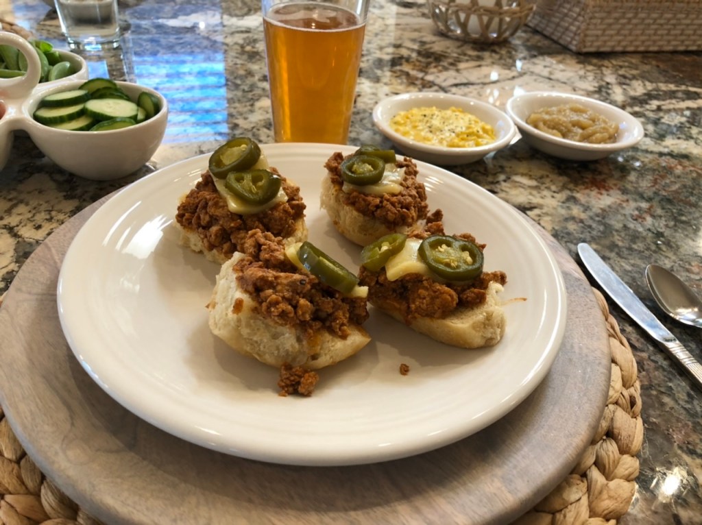 Sloppy Joes: Cream Corn, Apple Sauce, and Hard Cider