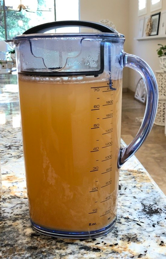 Fresh Pressed Apple Juice Clarified with Pectic Enzyme