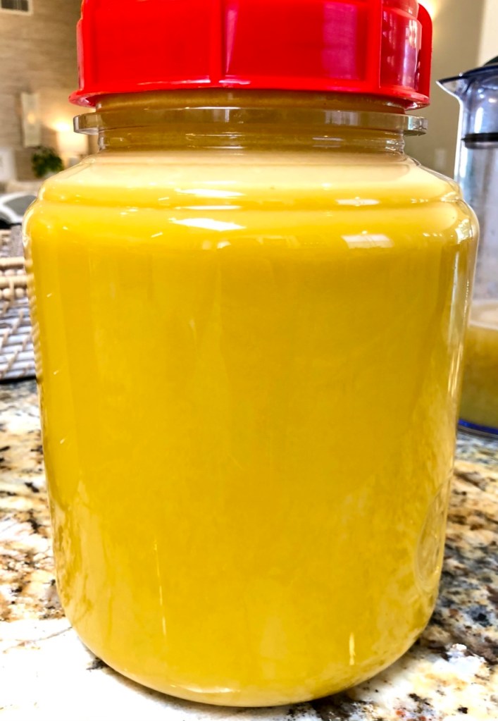 Apple juice prior to pectin clarification.