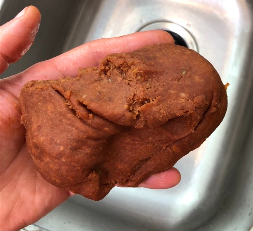 Residual Solids From Mesh Bag