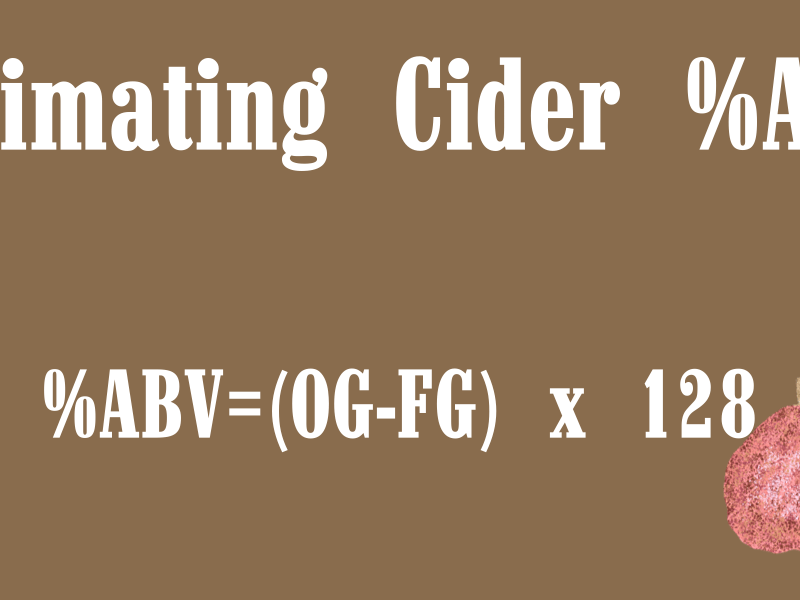 Cider Question: How to measure&nbsp;%ABV?