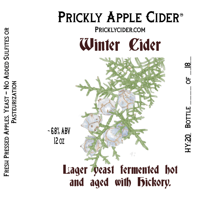 Winter: Lager yeast fermented hot and aged on hickory.
