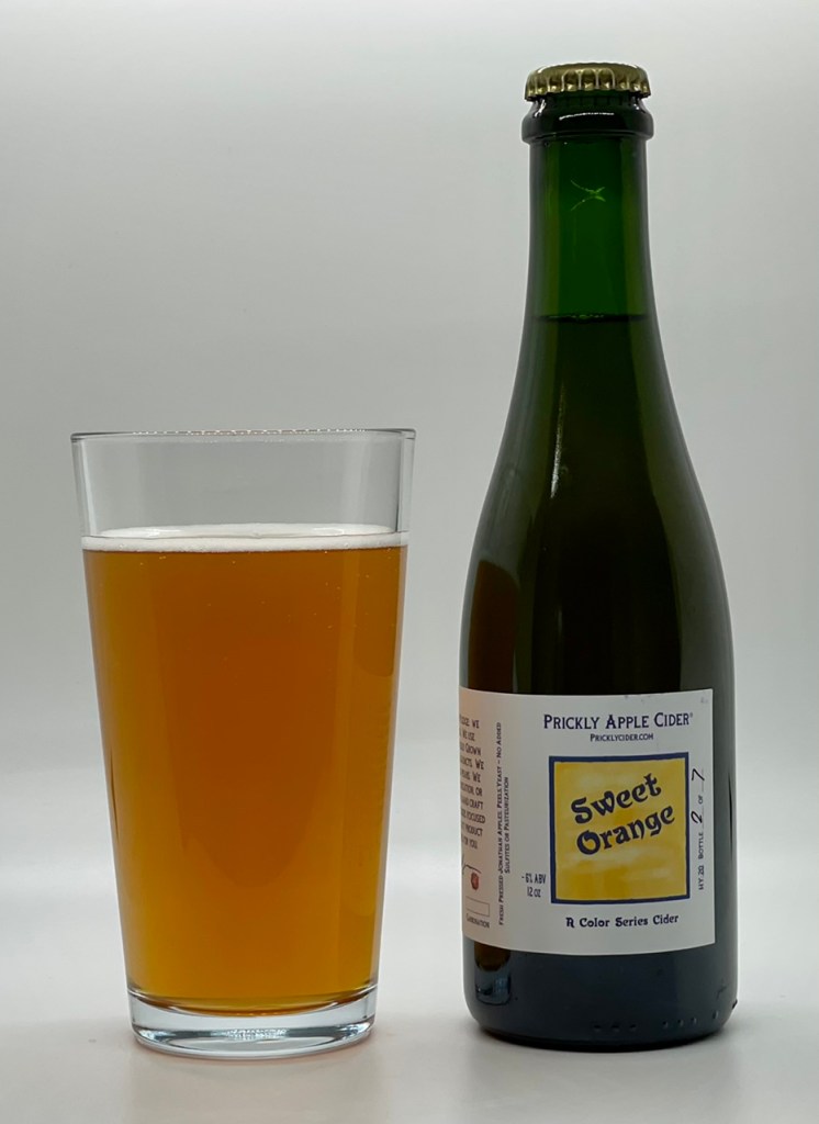 Sweet Orange Cider Label: A color and sweetness experiment.