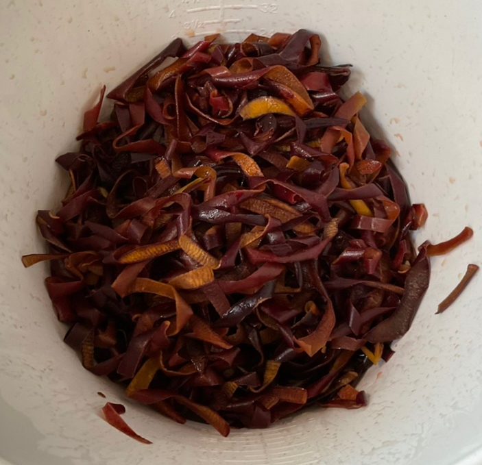 Frozen Apple after 2 Minute of Microwaving