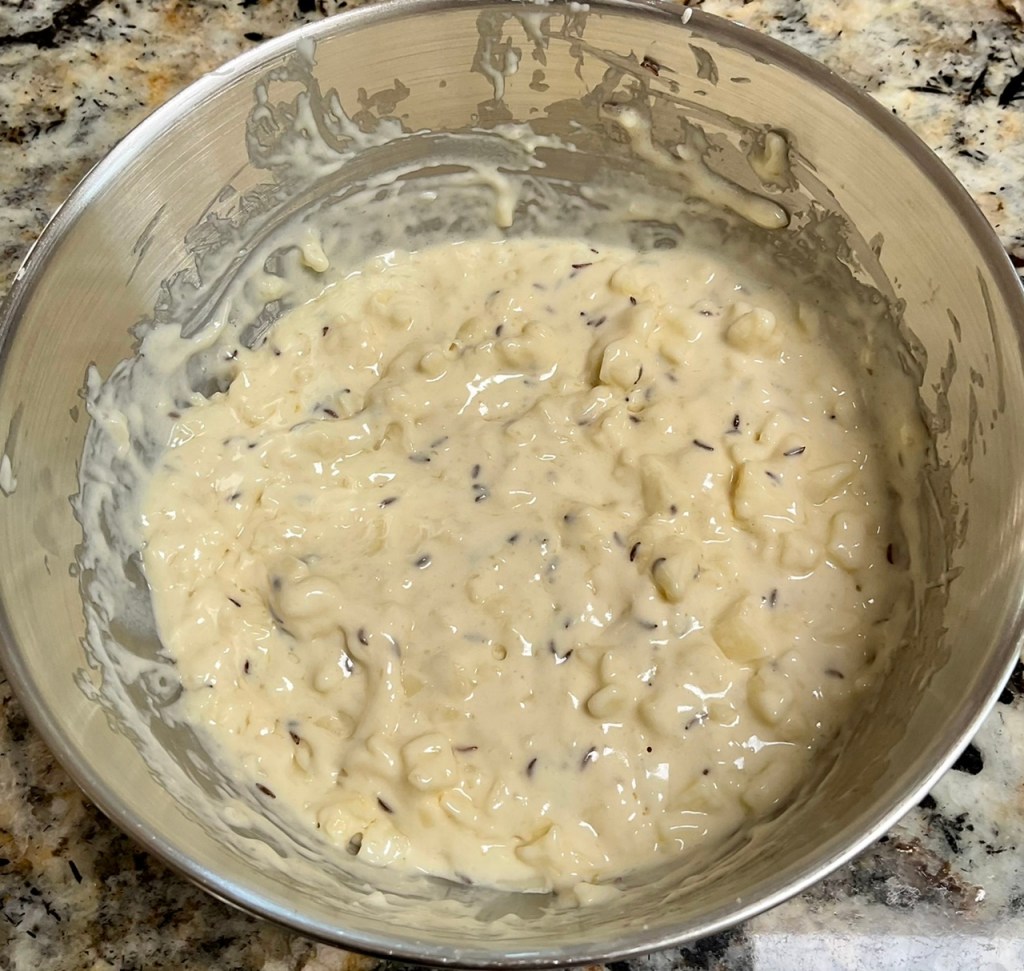 Sourdough Crackers Mixed and Ready for Spreading