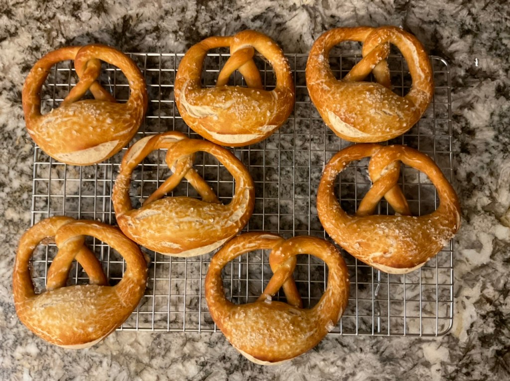 Pretzels - Cooling on the Rack
