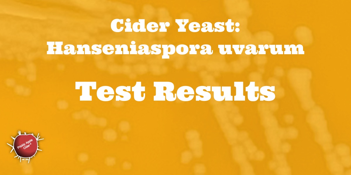 Hanseniaspora uvarum Test Results