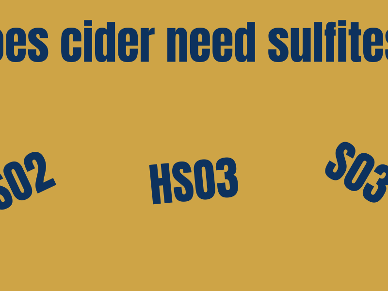 Cider Question: Do I need to use Campden&nbsp;(sulfite)?