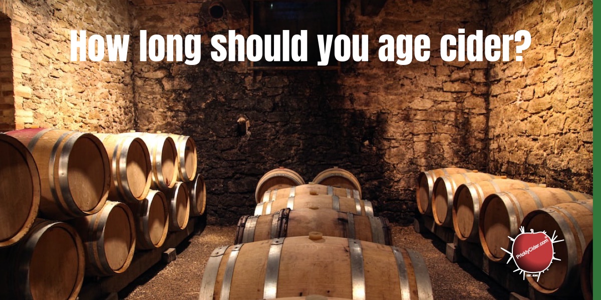 How long to age cider?